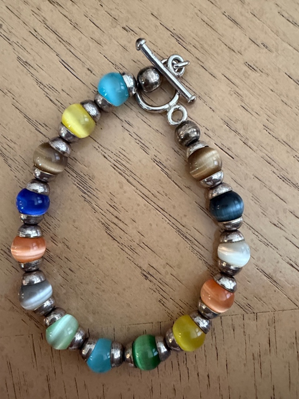 Multicolor Beaded Toggle Bracelet - Women Jewelry